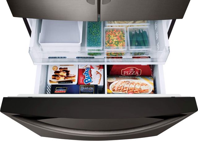 LG 26.2 Cu. Ft. PrintProof™ Black Stainless Steel French Door Refrigerator-3