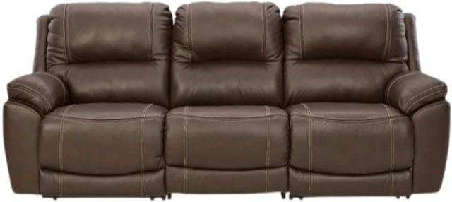 Signature Design by Ashley® Dunleith 3-Piece Chocolate Power Reclining Small Spaced Sectional-0