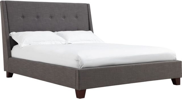 Modus Furniture Madera Dark Charcoal Eastern King Upholstered Platform Bed-0