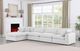 Meridian Furniture Comfy 5-Piece White Sectional-5