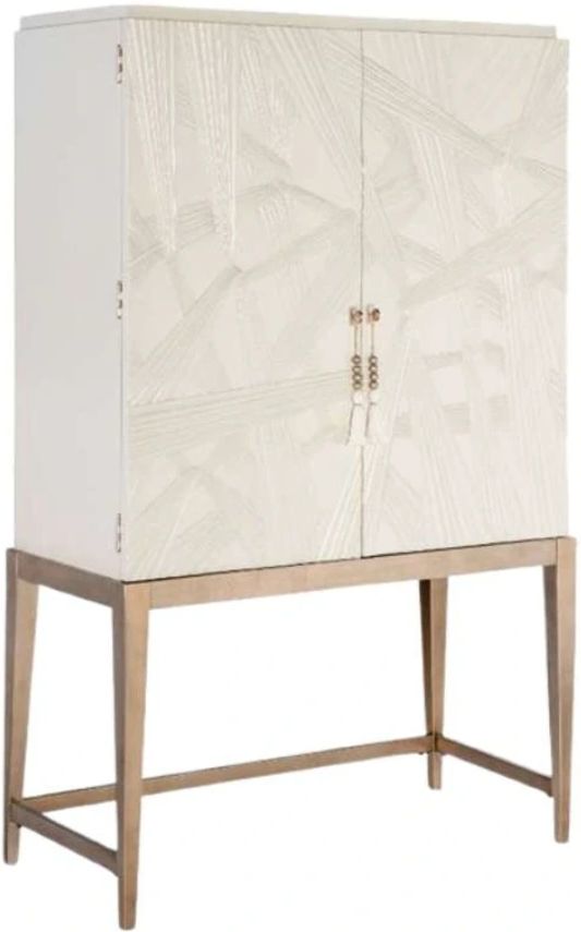 Hooker® Furniture Melange Dream Weaver Cream Bar Cabinet-0