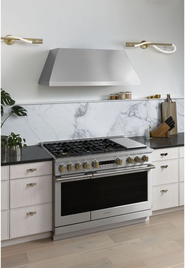 Monogram® Statement Collection 48" Stainless Steel Pro Style Slide In Dual Fuel Natural Gas Range-8