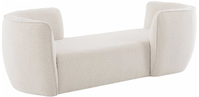 Meridian Furniture Hilton Cream Boucle Chaise Lounge-0