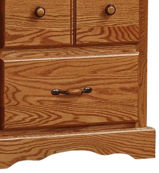 Wolfcraft Furniture Vintage Brown 2-Drawer Nightstand-1