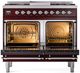 Ilve® Nostalgie II Series 40" Burgundy Pro Style Dual Fuel Range-1