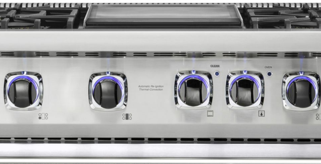 Viking® 7 Series 36" White Pro Style Dual Fuel Natural Gas Range-1