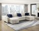 Homelegance® Isla 3-Piece Beige U-Shape Sectional and Reversible Chaises-1