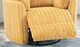 Furniture of America® Belper Yellow Power Glider Recliner with Swivel-3