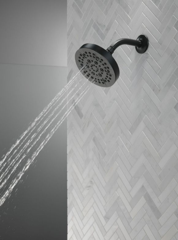 Delta Universal Showering Matte Black 5-Setting Showerhead-2