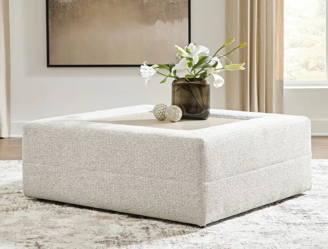 Signature Design by Ashley® Stonecroft Manor Snowstone Oversized Accent Ottoman-1