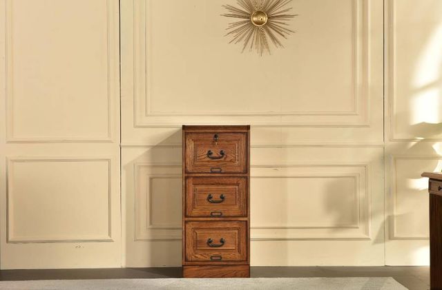 TEI Burnished Walnut File Cabinet-3