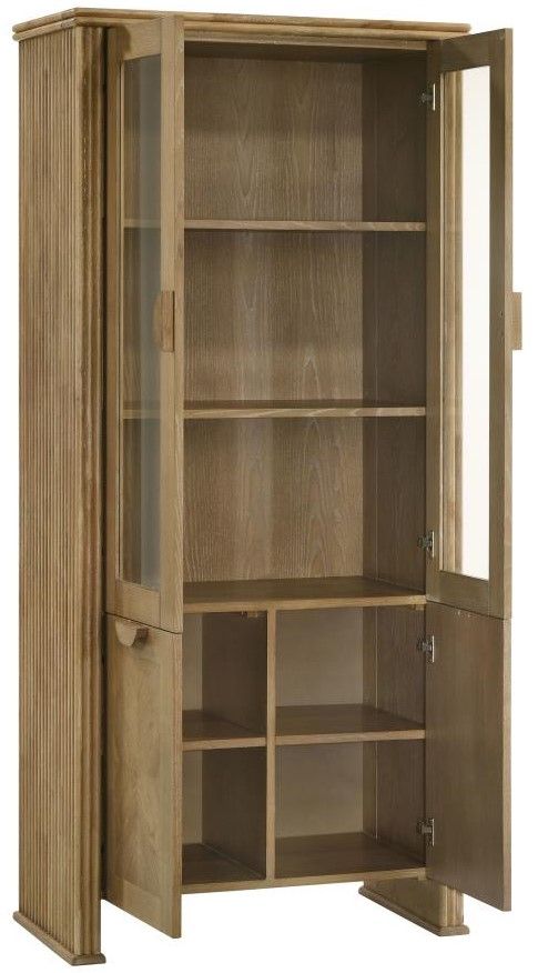 Coaster® Adina Distressed Light Brown Display Cabinet-1