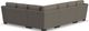 Charisma™ Cypress Silver Stationary Sectional-3
