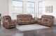 New Classic® Home Furnishings Morello Brown Dual Manual Reclining Loveseat-1
