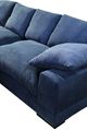 Moe's Home Collection Plunge 3-Piece Navy Large L-Shaped Sectional and Reversible Chaise-3