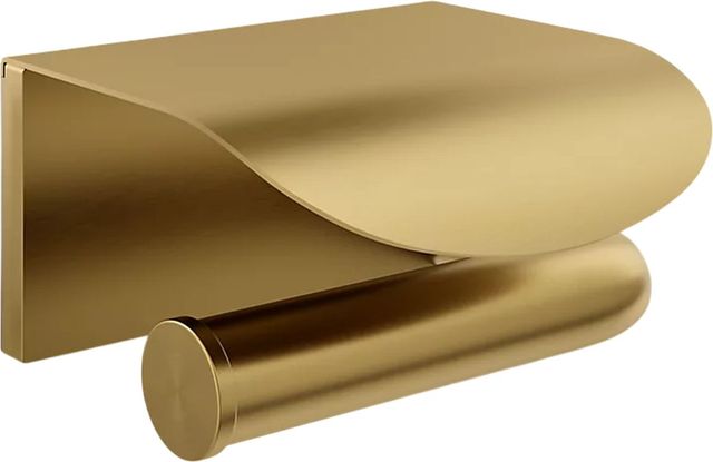 KOHLER® Avid® Vibrant Brushed Moderne Brass Covered Toilet Paper Holder-0