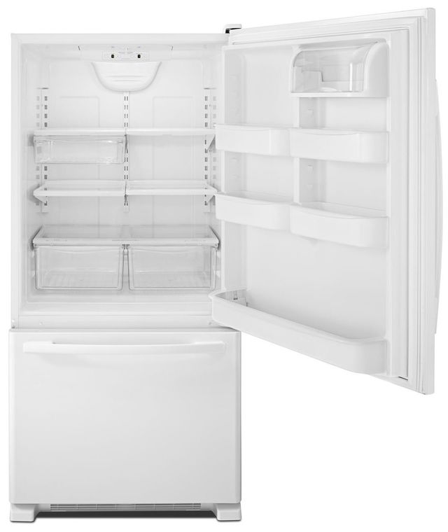 Amana® 22.07 Cu.Ft. White Bottom Freezer Refrigerator-2