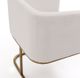 VIG Furniture Modrest Brass/White Dining Chair-4