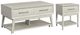 Elements International Wagner 2-Piece Almond Occasional Table Set-0