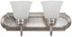 YHD Satin Nickel/White 2-Light Incandescent Bathroom Vanity Lighting-2