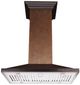 ZLINE Designer Series 36" Hand-Hammered Copper Island Range Hood-3