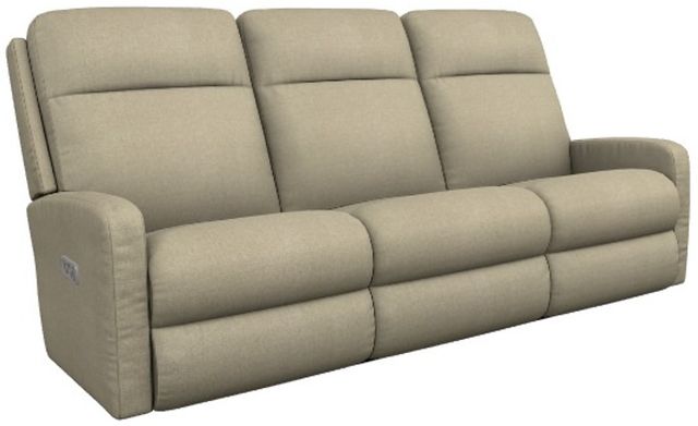 La-Z-Boy® Finley Linen Power Wall Reclining Sofa with Headrest and Lumbar-0
