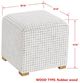 Forty West Beckham Black Check Ottoman-1