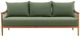 Dovetail Furniture Tahoe Green/Natural Fabric/Wooden Sofa-2