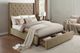 Homelegance® Fairborn Brown Upholstered Eastern King Storage Platform Bed-1