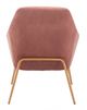 Zuo® Debonair Pink and Gold Arm Chair-3