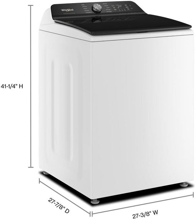 Whirlpool® 6.0 - 6.1 Cu. Ft. White Smart Top Load Washer with The Removable Agitator-4