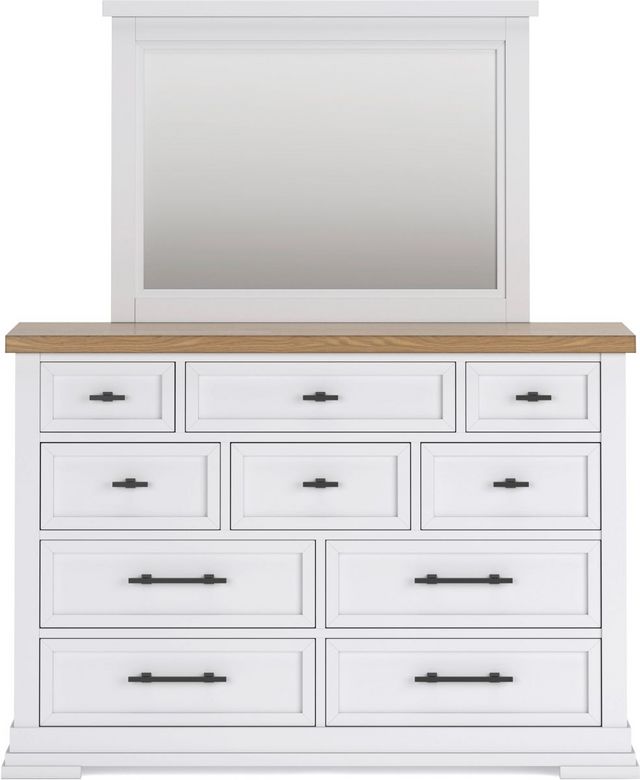 Signature Design by Ashley® Ashbryn White/Natural Bedroom Mirror-4