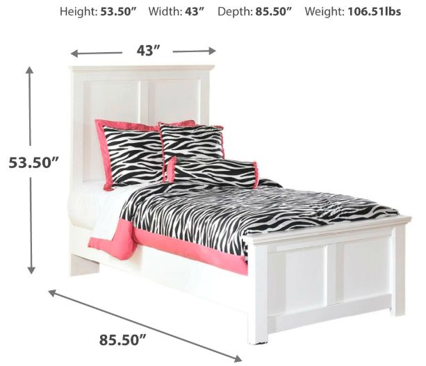 Signature Design by Ashley® Bostwick Shoals White Twin Panel Bed-1