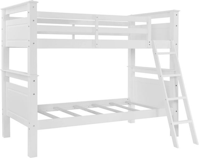 Powell® Dixon White Twin Bunk Bed