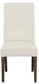 Fairfield® Customizable Entree Dining Straight Tall Back Side Chair with Tobacco Legs and Buttons-1