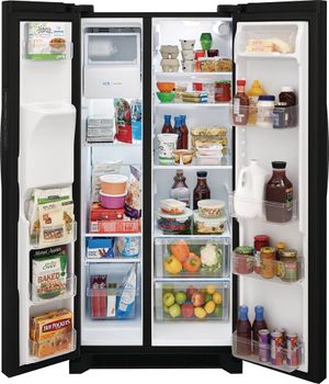 Frigidaire 22.2 Cu. Ft. Black Standard Depth Side-by-Side Refrigerator