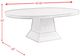 Elements International Collins 7-Piece Weathered Gray Upholstered Standard Height Dining Set-4