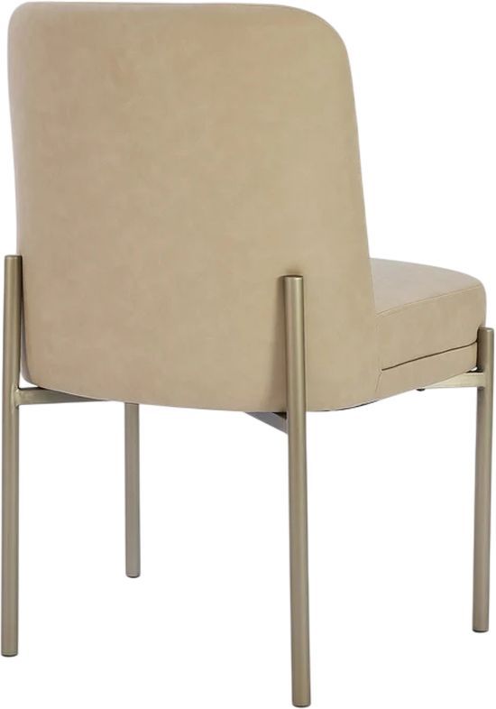 Modus Furniture Crossroads 2.0 Dion Brushed Nickel/Camel Dining Chair-2