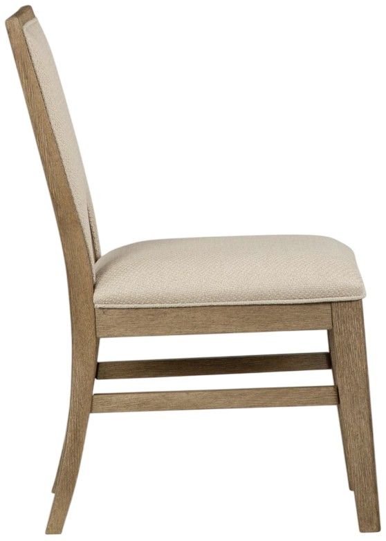 Magnussen Home® Tristan Beige/Swiss Coffee Brown Upholstered Side Chair-3