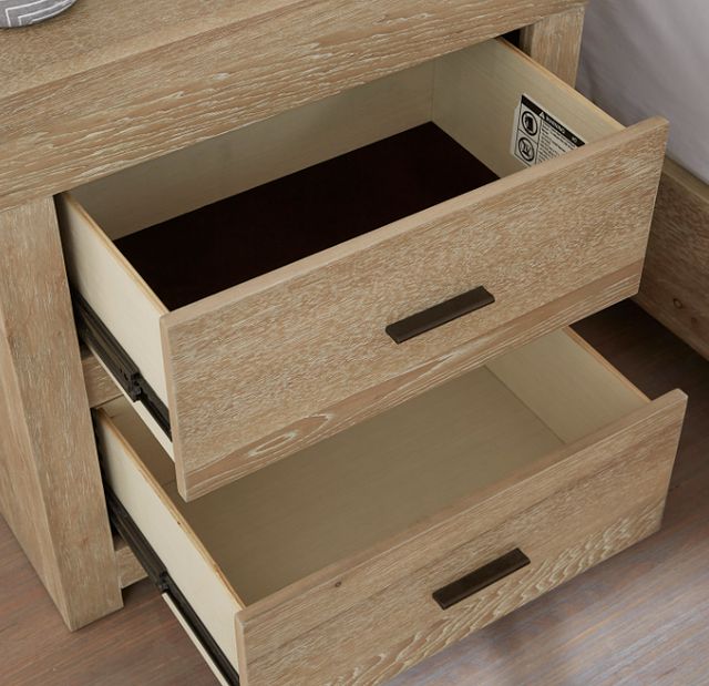 aspenhome® Modern Loft Modern Khaki 2-Drawer Nightstand-2