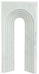 A & B Home White Decorative Marble Roman Arch Sculpture-0
