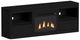 Elements International Rosalie Black 71" TV Console with Fireplace Insert -0