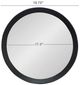 A & B Home Black 20" Mirror-2