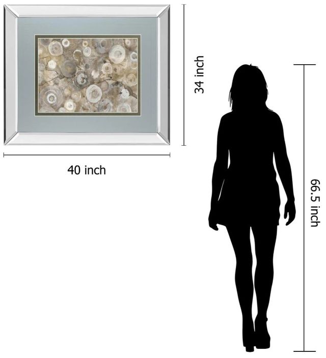 Classy Art Natural Agate by Albena Hristova Mirror Framed Wall Art-2