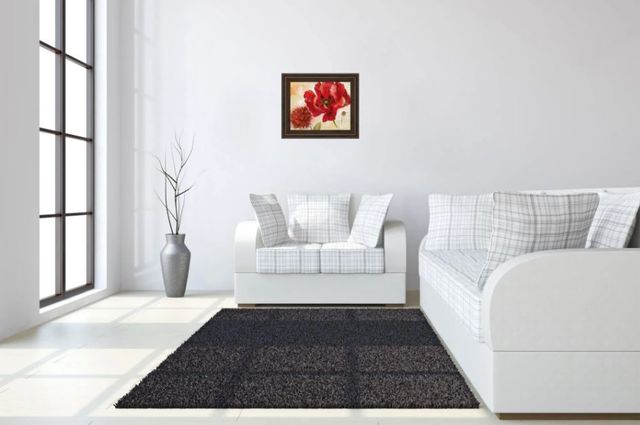 Classy Art Passion For Poppies Il by Nan Framed Print Wall Art-2