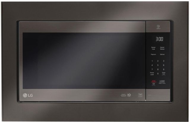 LG 29.72" Black Stainless Steel Microwave Trim Kit-3