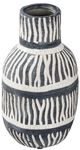 A & B Home Black/Tan Ceramic Vase-1