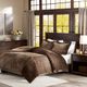 Olliix by Madison Park Parker Brown King/California King Corduroy Plush Comforter Mini Set-1