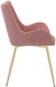 Armen Living Avery Gold/Pink Dining Room Chair-2