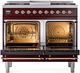 Ilve® Nostalgie II Series 40" Burgundy Pro Style Dual Fuel Range-1